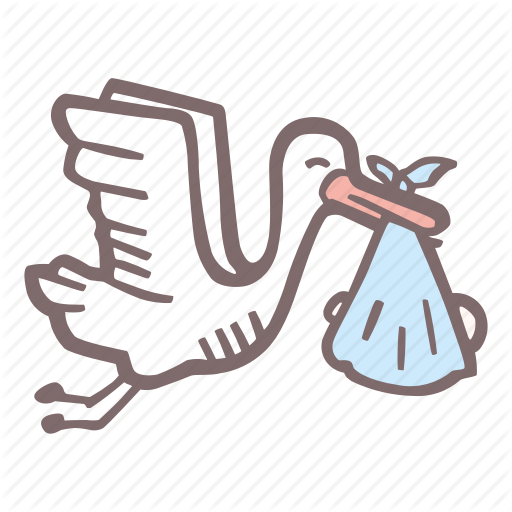 512x512 Baby, Baby Shower, Mother To Be, Party, Pregnancy, Stork Icon