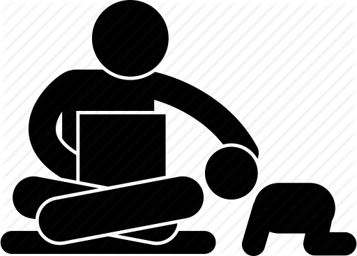 512x367 Baby, Babysitting, Home, Lifestyle, Parent, Toddler, Working Icon