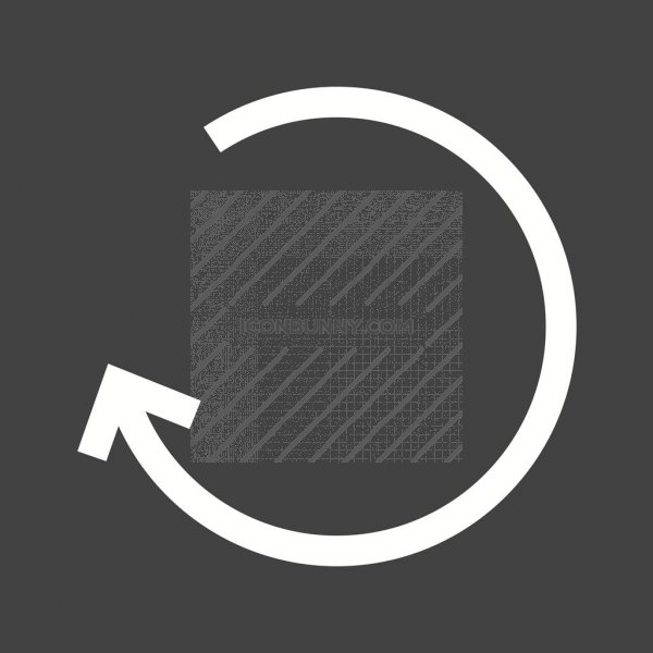 600x600 Left Back Arrow Glyph Inverted Icon