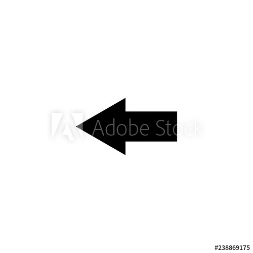 500x500 Back Arrow Vector Icon Back Arrow Sign On White Background Back
