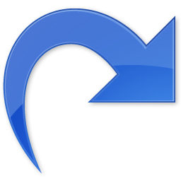 256x256 Arrow, Back, Forward, Redo, White Icon