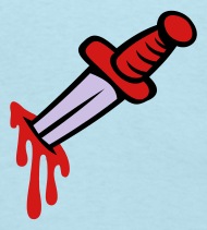 190x211 Trendy Tees You Kill Me Like A Knife In Back Icon On Back