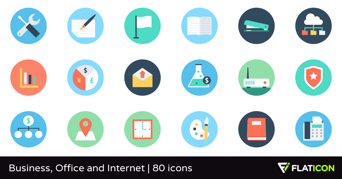 1200x630 Business, Office And Internet Free Icons