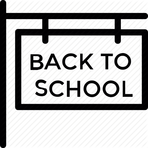 512x512 Back To School, Education, Hanging Sign, School, Signage Icon