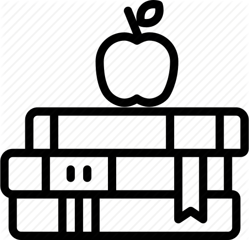 512x493 Apple, Back To School, Book, Books, Education, Icon, Ribbon