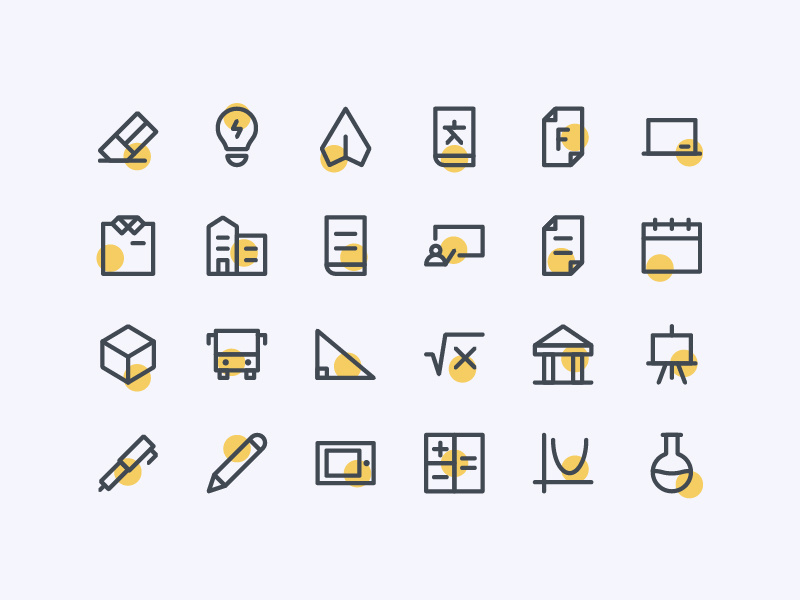 800x600 Back To School Icons