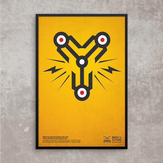 570x569 Back To The Future Poster Or Framed Print, Flux Capacitor Movie