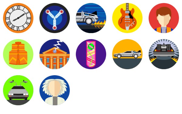 600x379 Back To The Future Icons Free Icon Packs Ui Download