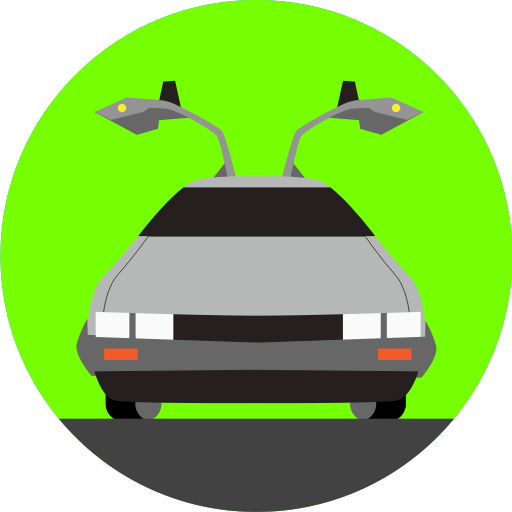 512x512 Back To The Future, Car, Delorean, Future, Transport
