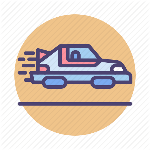 512x512 Back To The Future, Flying Car, Hover Car, Hovercar Icon