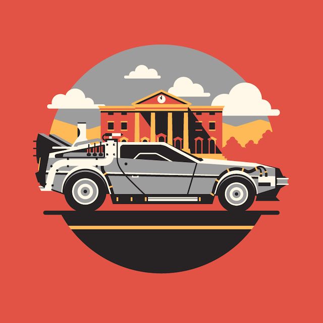 640x640 Pop Culture Icon Illustrations Back To The Future In Art