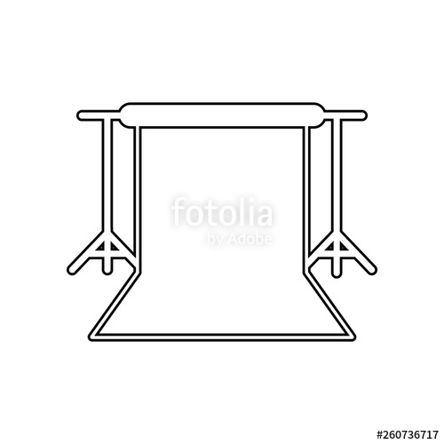 500x500 Background Stand, Studio Backdrop Icon Element Of Equipment