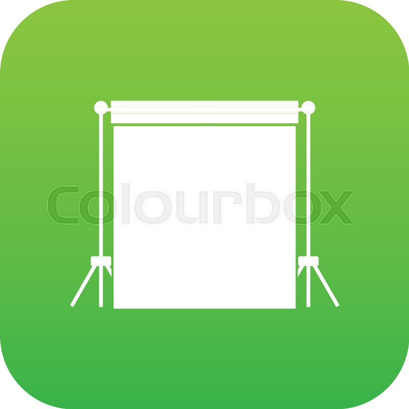 800x800 Studio Backdrop Icon Digital Green For Stock Vector Colourbox