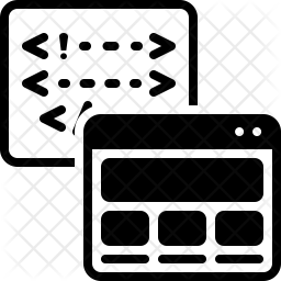 256x256 Backend Icon Of Glyph Style