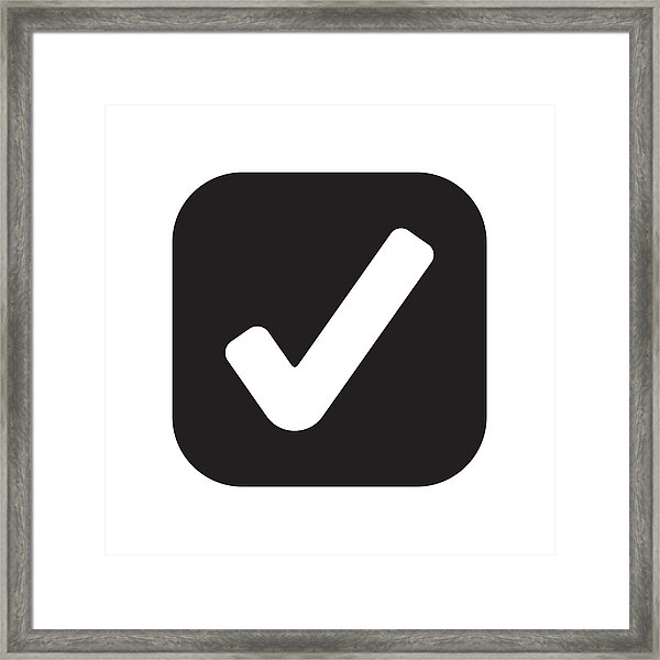 600x600 Check Icon Vector Sign And Symbol Isolated On White Background