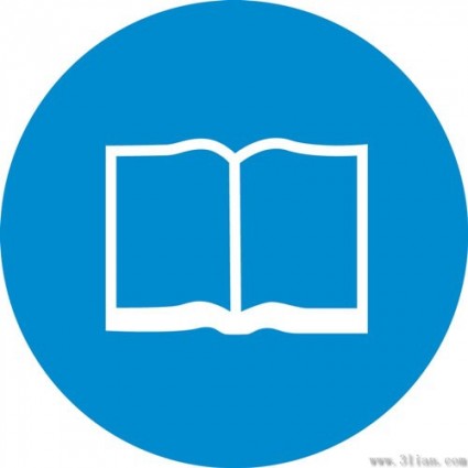 425x425 Book Icon Blue Background Vector Free Vector In Adobe Illustrator
