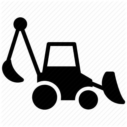 512x512 Backhoe Equipment, Backhoe Loader, Cat Backhoe, Digger Loader