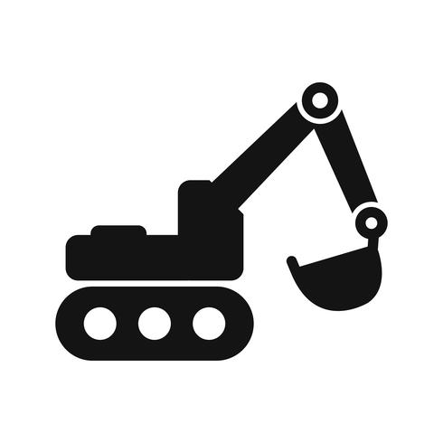 490x490 Vector Excavator Icon