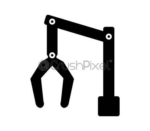 500x438 Backhoe Icon, Stock Vector Crushpixel