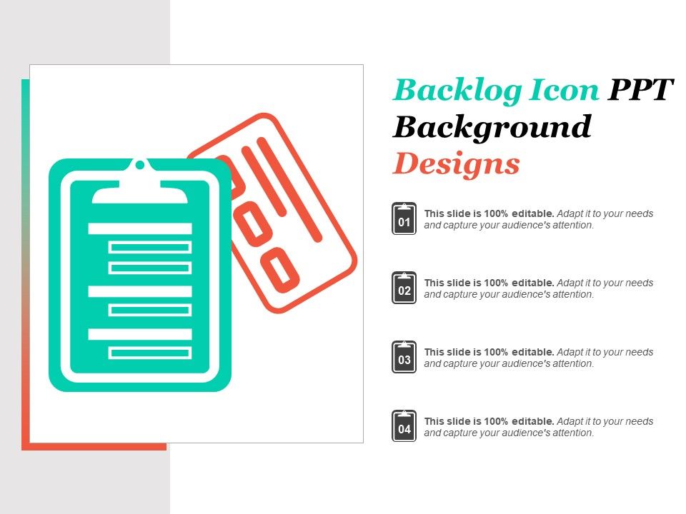 960x720 Backlog Icon Ppt Background Designs Powerpoint Templates Designs