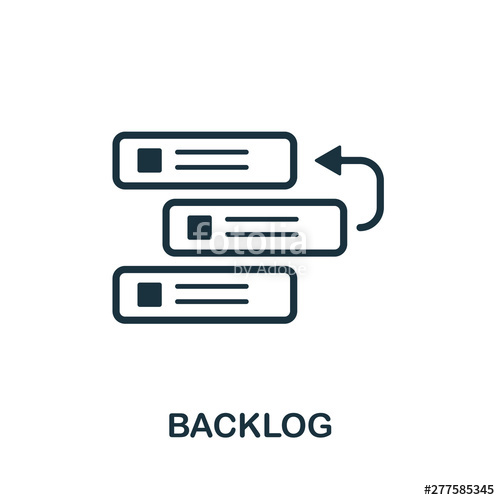 500x500 Backlog Icon Symbol Creative Sign From Agile Icons Collection