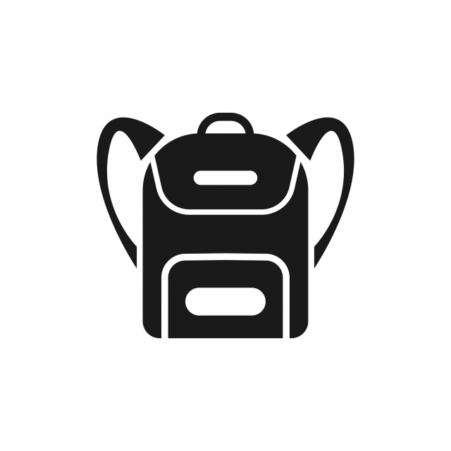 640x640 Backpack Icon Design Template Vector Isolated, Rucksack, Icon