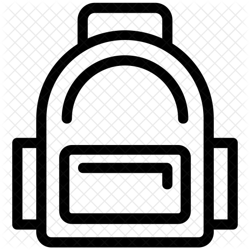 512x512 Backpack Icon Of Line Style