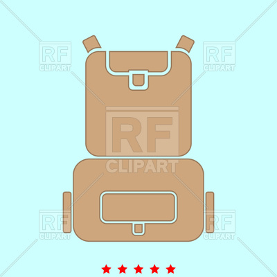 400x400 Backpack Icon Vector Image Of Signs, Symbols, Maps