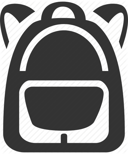 426x512 Backpack, Bag, Education, School, School Bag Icon