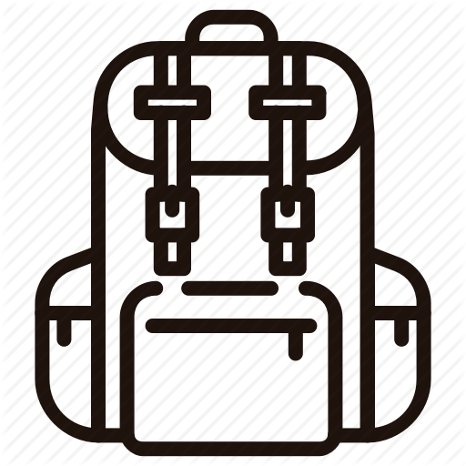 512x512 Backpack, Bag, Mountain, School, Travel Icon