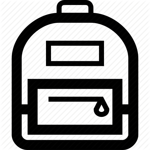 512x512 Backpack, Bag, Rucksack Icon