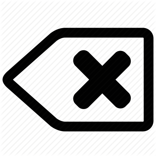 512x512 Backspace, Cancel, Delete, Remove, Undo Icon