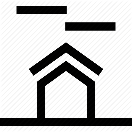 512x512 Backyard, Clouds, Front, House, Lawan Icon