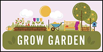 425x215 Cute Grow Garden Diy Backyard Cartoon Icon Vinyl Decal
