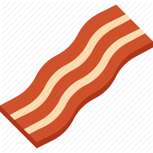 512x512 Bacon, Food, Illustrative, Meat, Palpable Icon