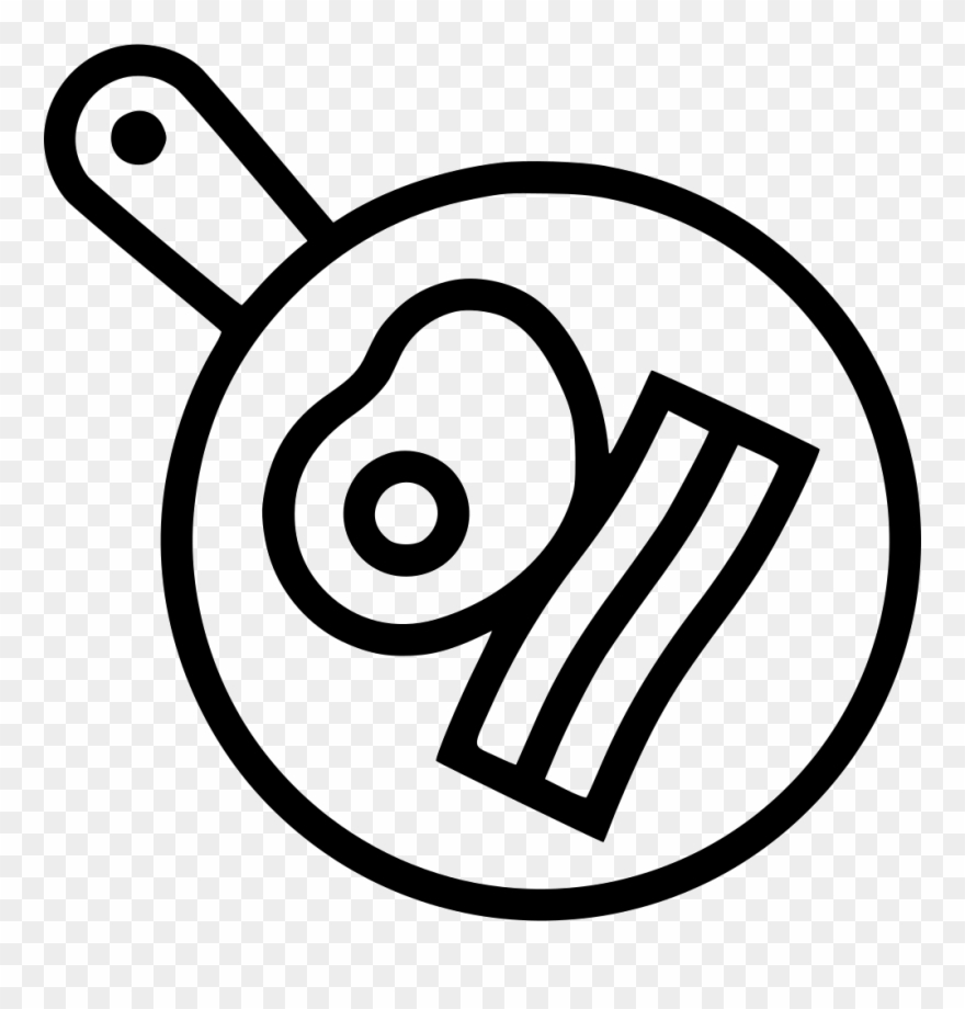 880x920 Pan Frying Eggs Bacon Breakfast Png Icon Free Download