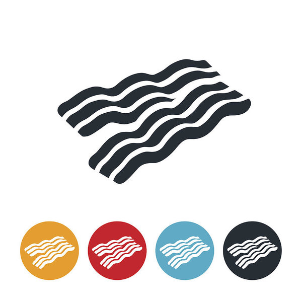 600x600 Bacon Icon Art Print