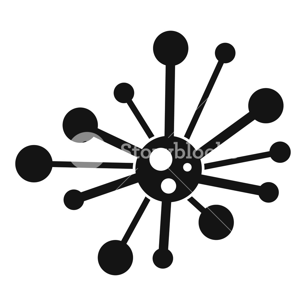 1000x1000 Round Bacteria Icon Simple Illustration Of Round Bacteria Icon