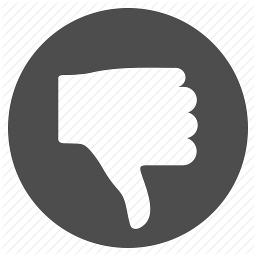 512x512 Bad Reputation, Cancel, Die, Fail, False, Negative Result, Thumb