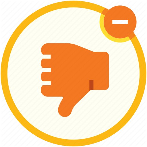 512x512 Bad, Dislike, Down, Negative, Social Media, Thumb, Vote Icon