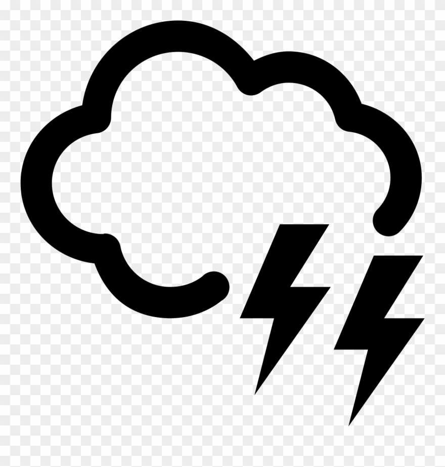 880x922 Cloud Lightning Icon