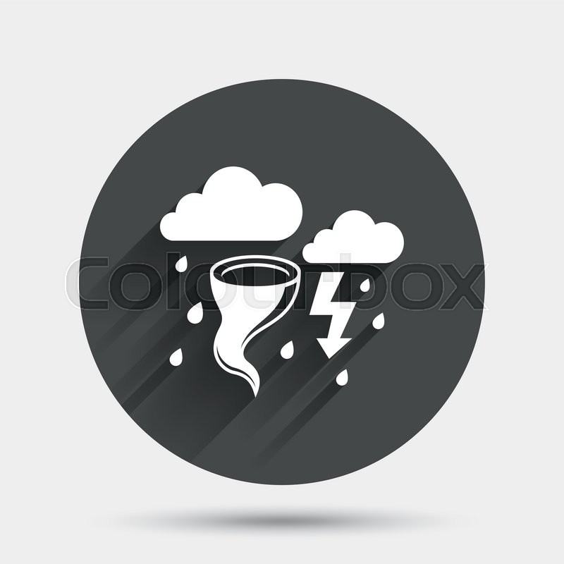 800x800 Storm Bad Weather Sign Icon Clouds Stock Vector Colourbox
