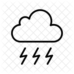 256x256 Strome, Bad, Weather, Cloud, Cloudy, Ran Of Line Style