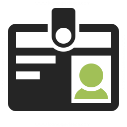 256x256 Id Badge Icon Iconexperience