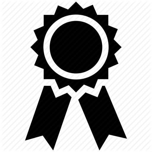 512x512 Award Badge, Badge, Badge With Ribbon, Emblem, Seal Icon