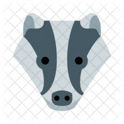 256x256 Badger Icon Of Flat Style