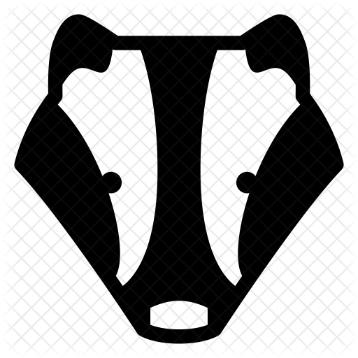 512x512 Badger Icon Of Glyph Style
