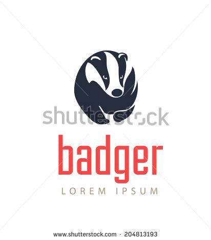 412x470 Badger Icon Animal Emblem Vector Maskotka In Badger