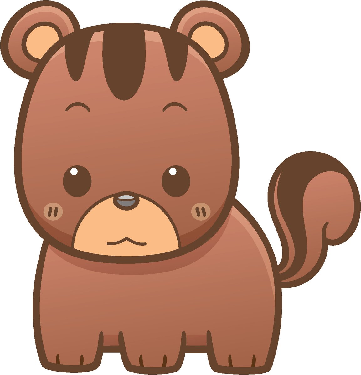1153x1200 Cute Simple Kawaii Zoo Animal Cartoon Icon