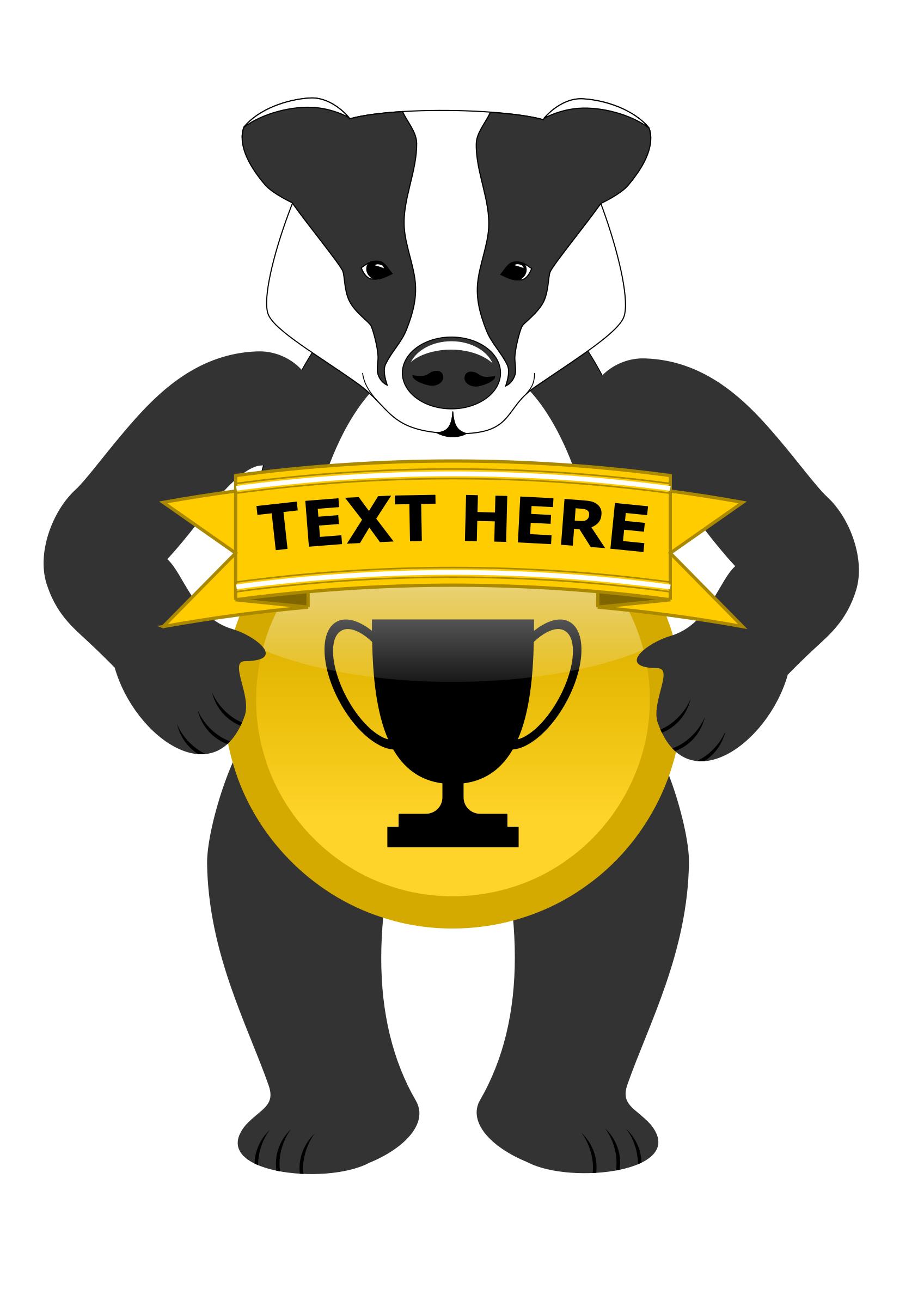 1697x2400 Badge Holding Badger Icons Png
